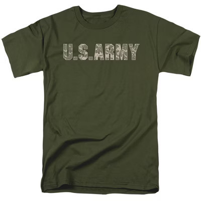 Army Camo Adult T Shirt  Military Green  Small | Target