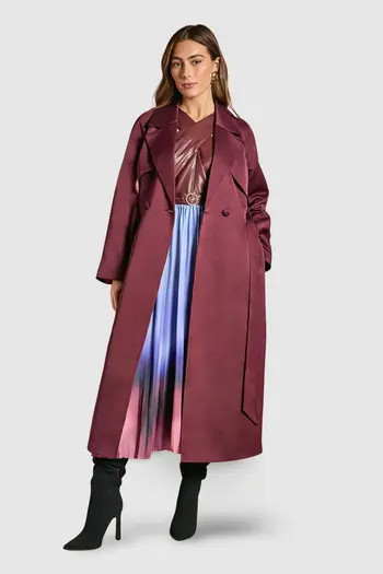 Coast Satin Occasion Belted Trench Coat | Nordstrom | Nordstrom