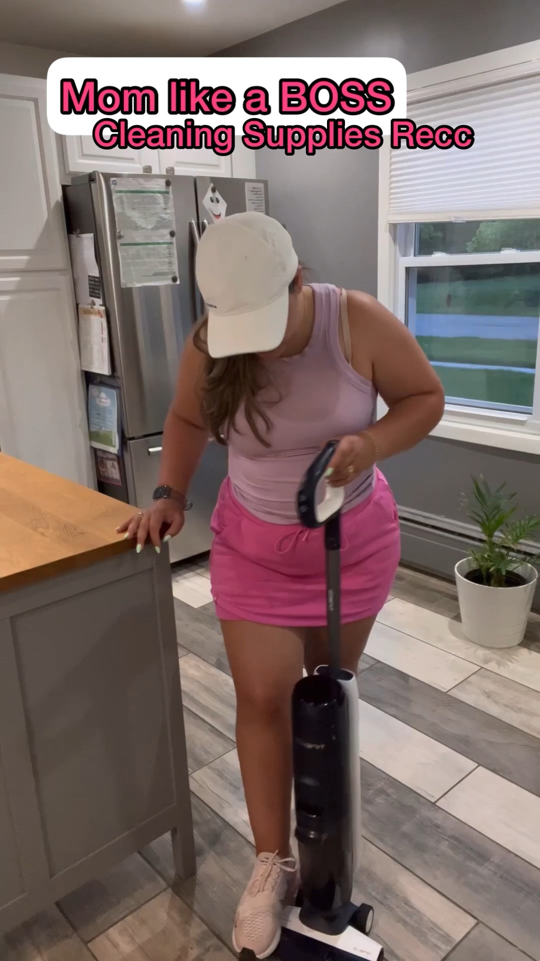 I’ve had several of these vacuum mop duos, and this is hands-down, my favorite. I’ve had it about a year and I’m definitely not going back to a traditional mop and bucket. This one tells you went to empty it. It’s streak free works great on my hardwood and you need very little cleaning solution. You can find it under “Shop my videos if you’re interested 😊 