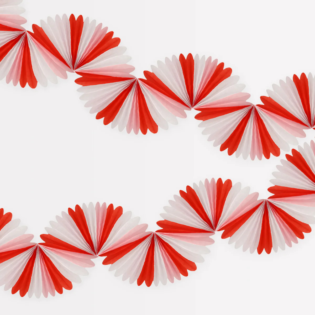 Candy Cane Stripe Honeycomb Garland | Meri Meri