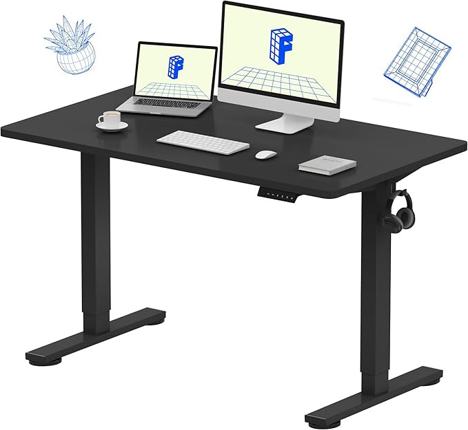 FLEXISPOT EN1 Whole-Piece Standing Desk 48 x 24 Inches Electric Height Adjustable Desk for Home O... | Amazon (US)