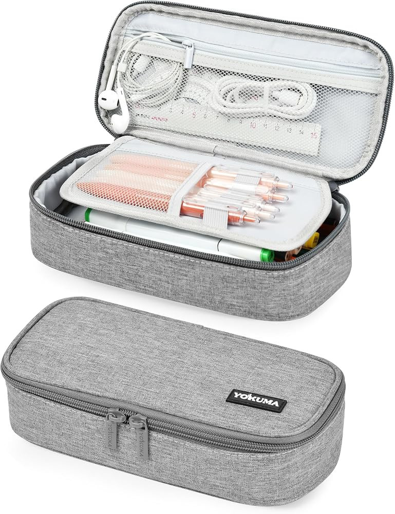 Pencil Case,Large Capacity Pencil Pouch,Aesthetic Zipper Pencil Box, Back to School Supplies for ... | Amazon (US)