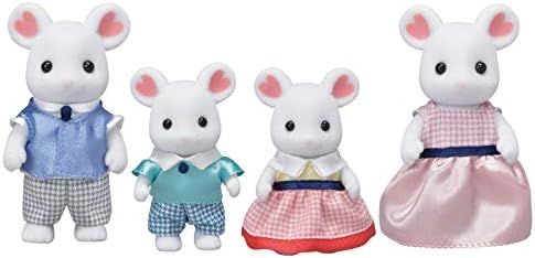 Calico Critters, Marshmallow Mouse Family, Dolls, Dollhouse Figures, Collectible Toys, 3 inches (... | Amazon (US)