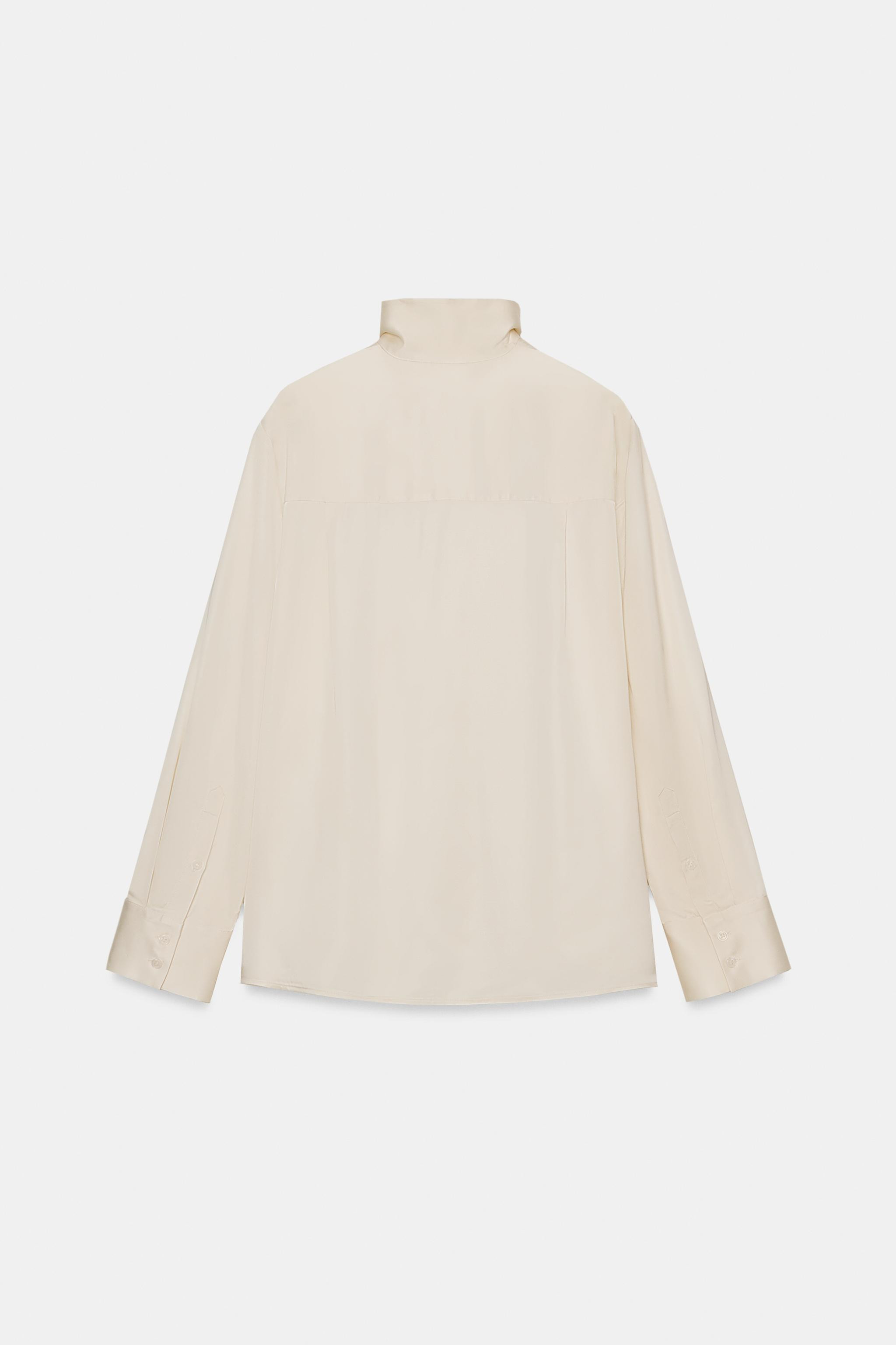 ZW COLLECTION FLOWY SATIN EFFECT SHIRT | Zara US