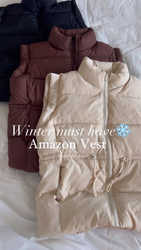 Winter must have❄️ this Amazon find comes in a bunch of colors, cinches in at the waist for a flattering fit and is under $40!

Wearing a size small

Amazon find | Amazon vest | puffer vest | winter style | layering | vest outfit | Amazon style | found it on Amazon 



#LTKfindsunder50 #LTKstyletip