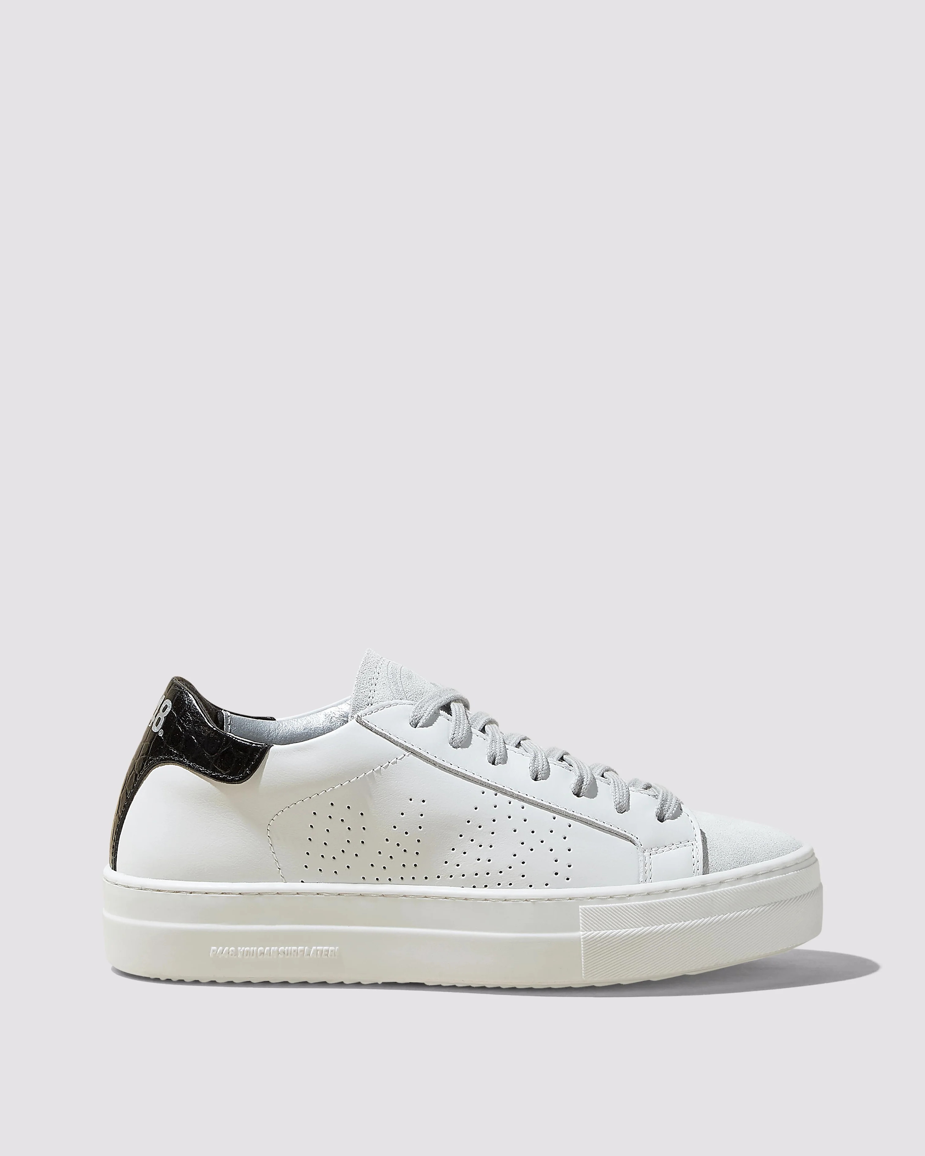 Thea White/Black Sneaker | P448
