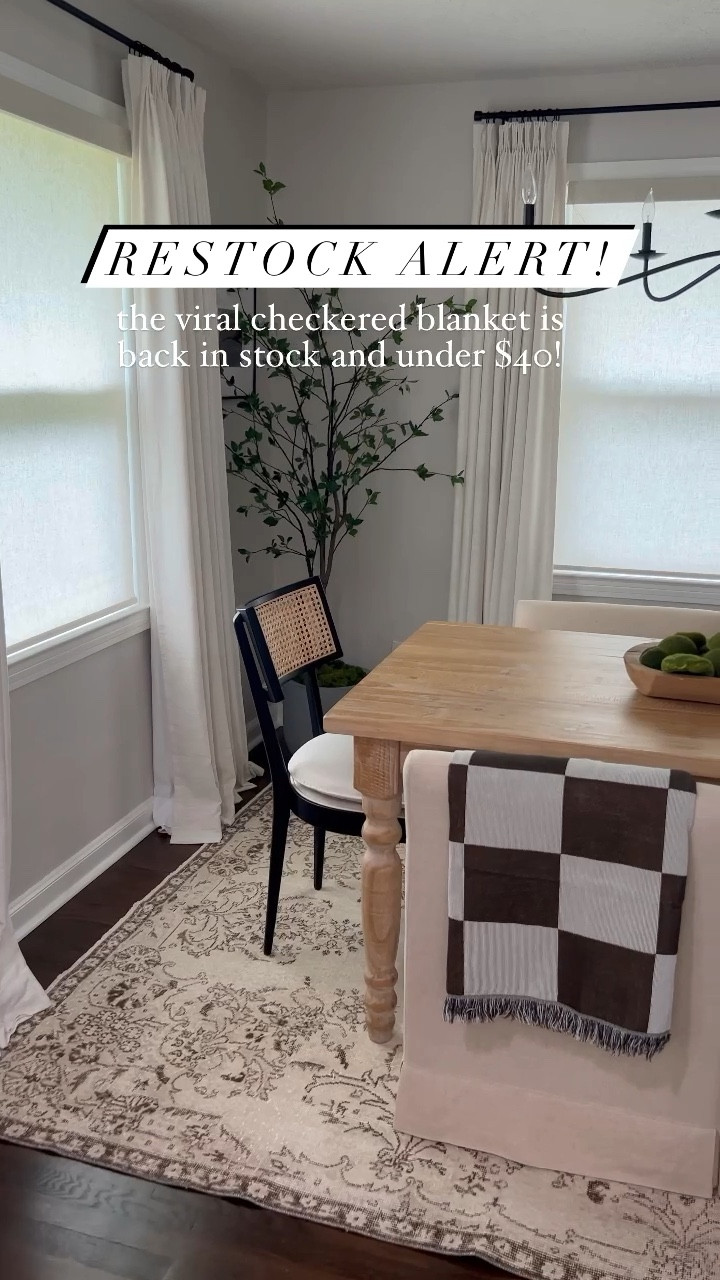Best selling knit checkered throw blanket finally back in stock!! 

#LTKhome #LTKfindsunder50 #LTKSeasonal