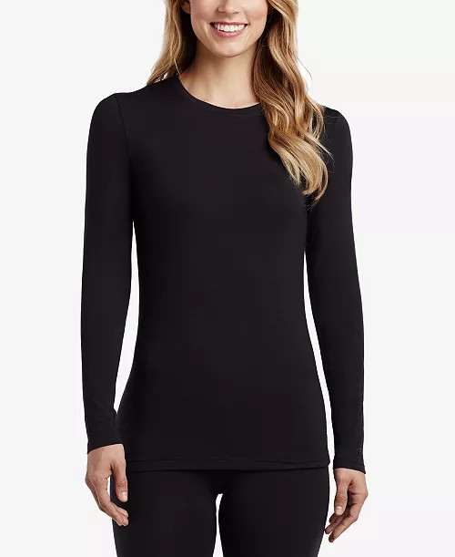 Softwear with Stretch Long-Sleeve Layering Top | Macy's