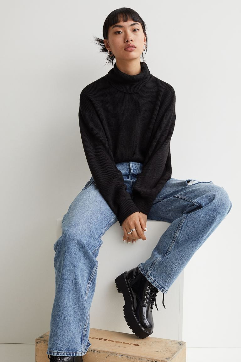 Cropped Turtleneck Sweater | H&M (US + CA)