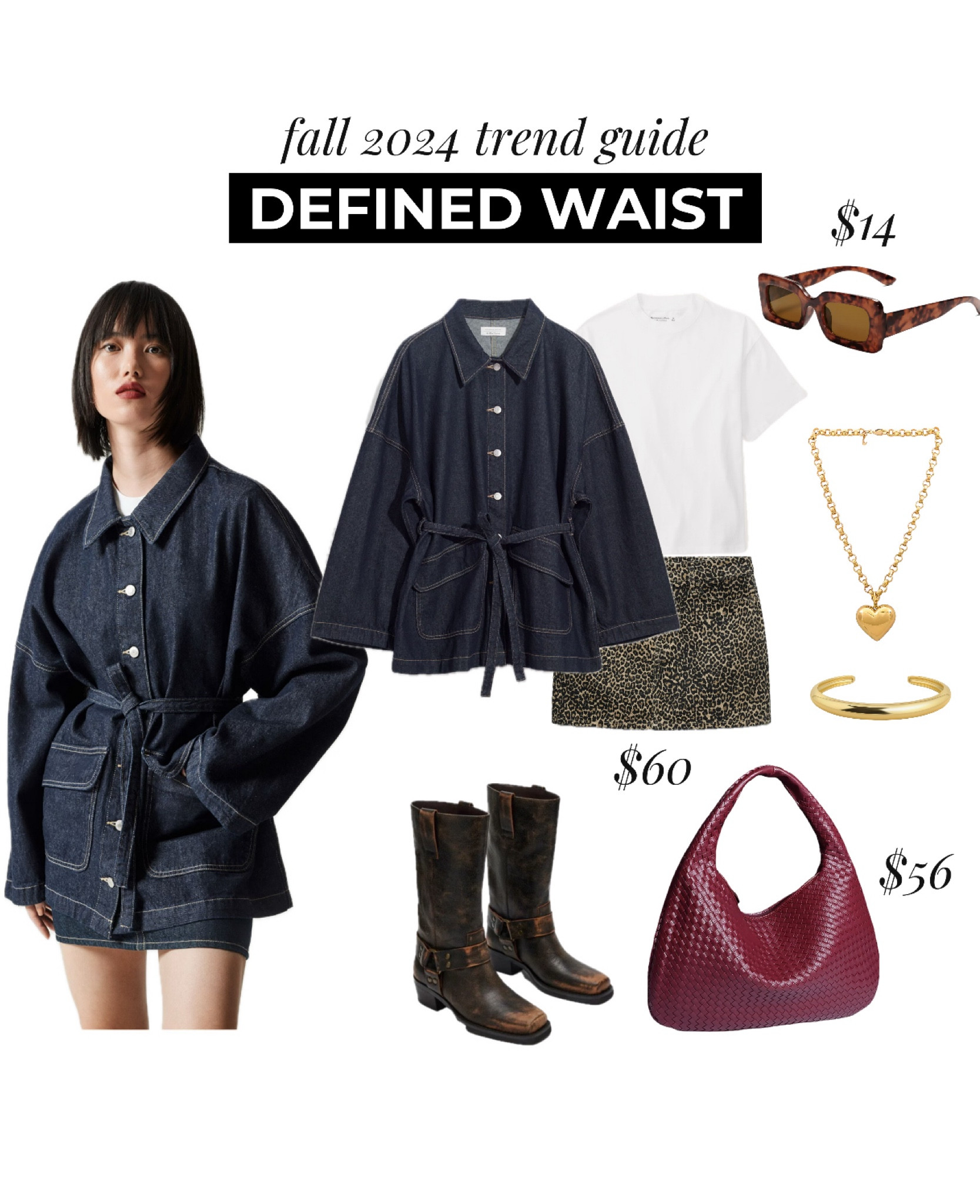 Fall 2024 trend: defined waists

This belted denim jacket is perfect for layering this fall. Pair it with a biker boot and a textured oversized bag for a cool and effortless look. 

#LTKFindsUnder50 #LTKFindsUnder100 #LTKStyleTip