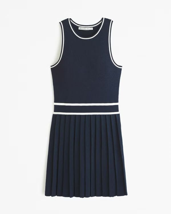 Women's Pleated Mini Sweater Dress | Women's Clearance | Abercrombie.com | Abercrombie & Fitch (US)