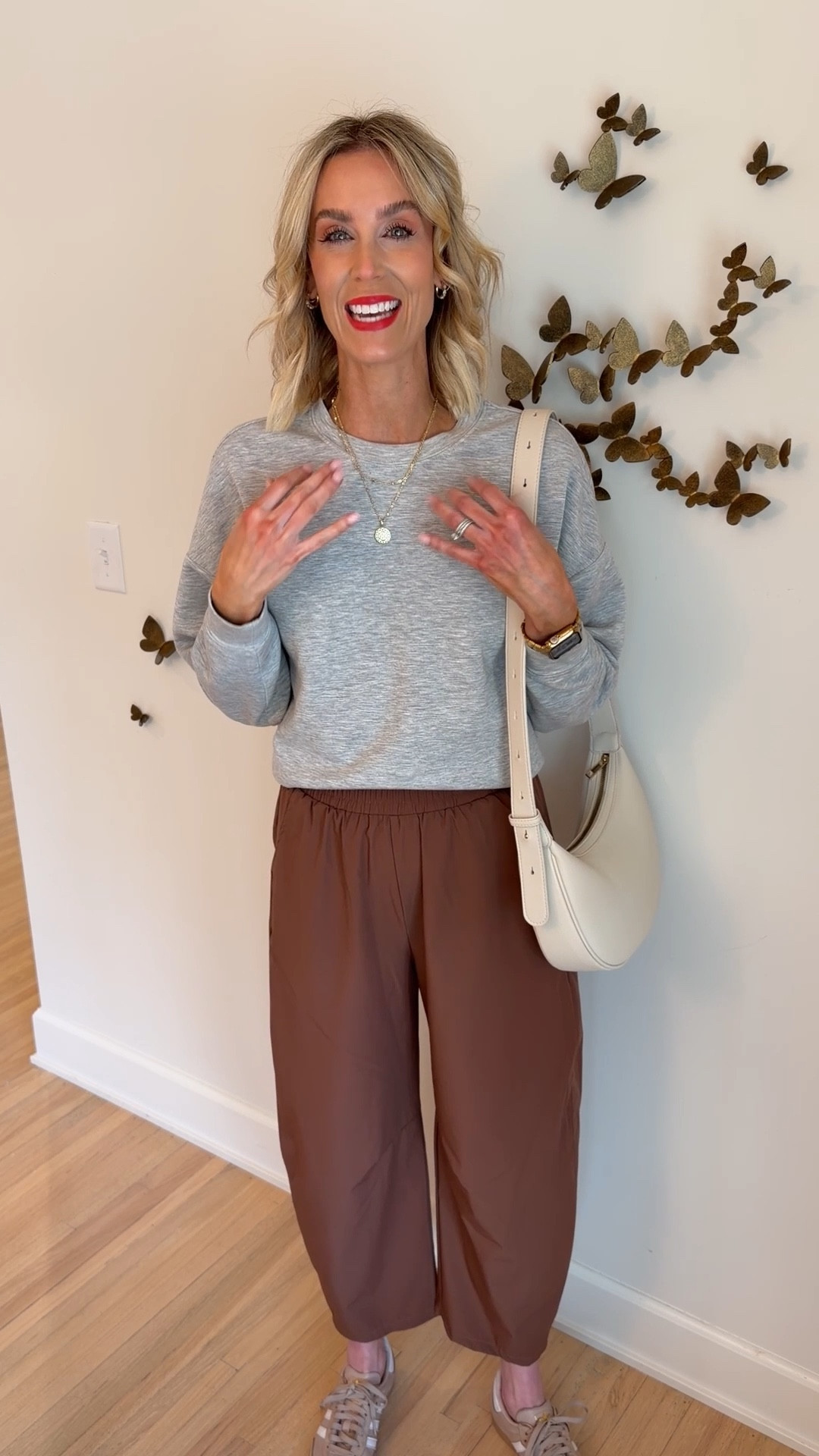 Love these Amazon casual barrel leg pants!! You will love them!