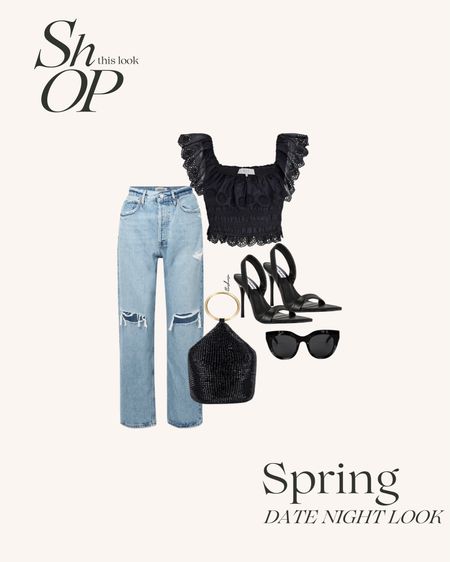 Are you looking for an adorable outfit for your upcoming date night in Spring/Summer 2023? Look no further than a pair of AGOLDE jeans, Steve Madden shoes, and adorable girly top. 

#LTKstyletip #LTKfit #LTKGiftGuide