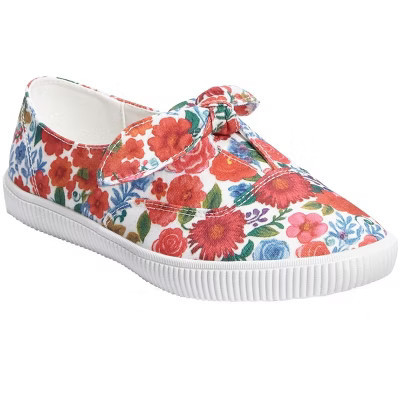 Comfortview The Anzani Canvas Slip On Sneaker - 9 M, Gardenia Floral (Wide Widths Available) | Target