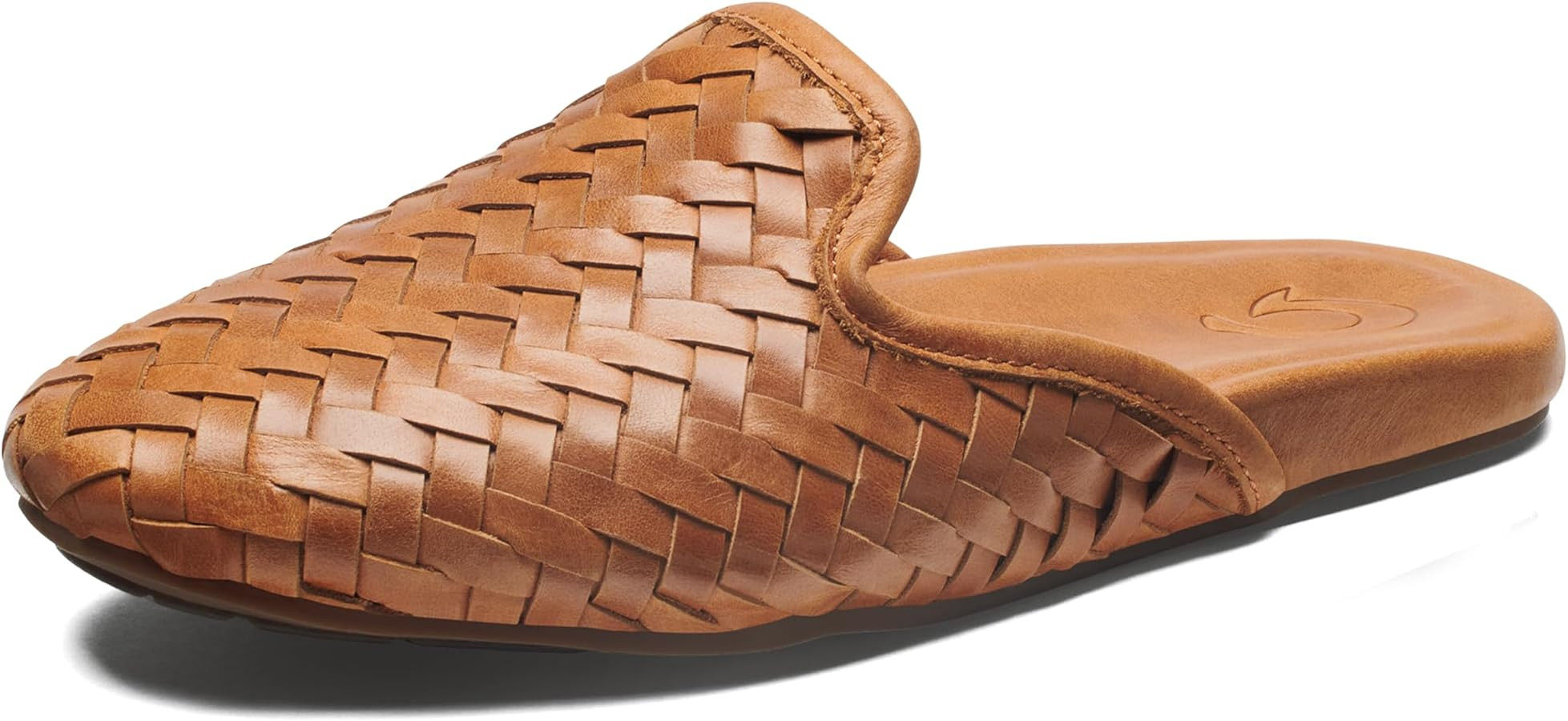 OLUKAI Mi'I Women's Slip-On Mules, Premium Leather & Woven Details, Arch Support & Comfort Fit, A... | Amazon (US)