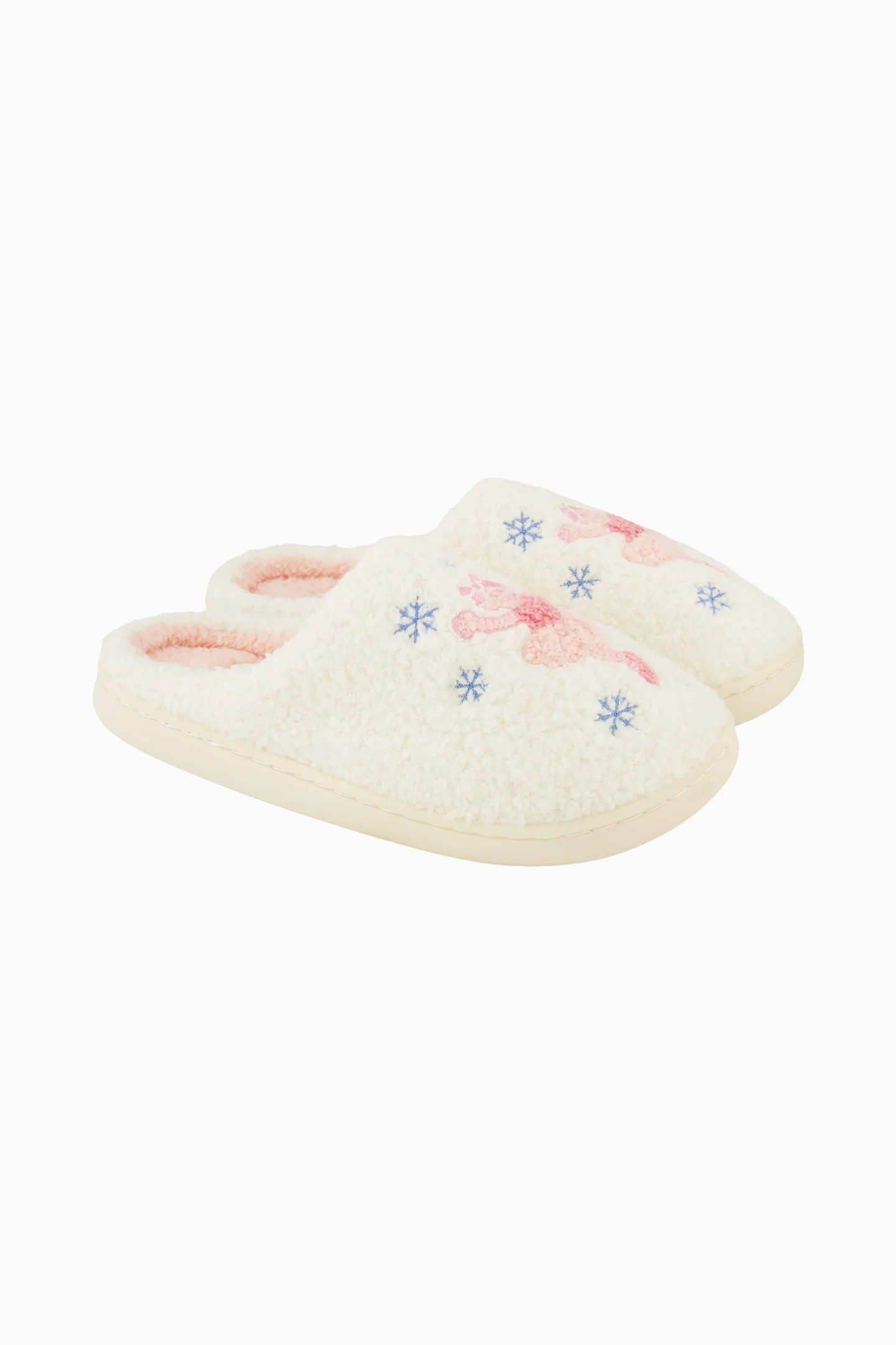 LoveShackFancy x Roller Rabbit Sugarplum Monkey Fuzzy Slippers | LoveShackFancy