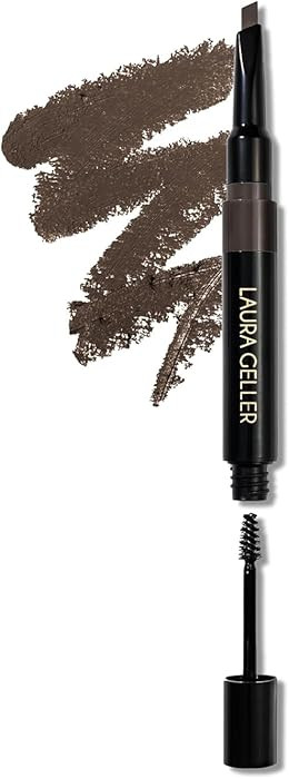 LAURA GELLER NEW YORK Sculpt-n-Stay 2-in-1 Waterproof Eyebrow Pencil & Brow Gel – Dark Brown ... | Amazon (US)