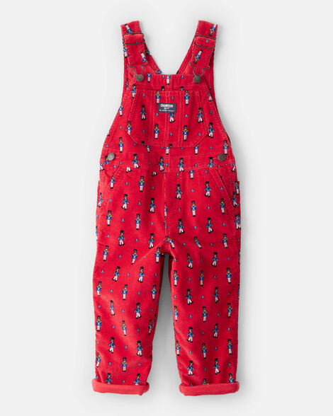 Toddler Nutcracker Corduroy Overalls - Red | Carter's Inc