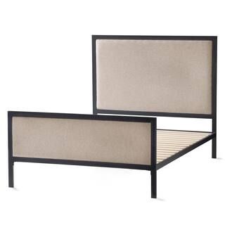 New Heights Baker Desert California King Upholstered Platform Bed with Metal Frame NWHTCKDECLRKUB | The Home Depot