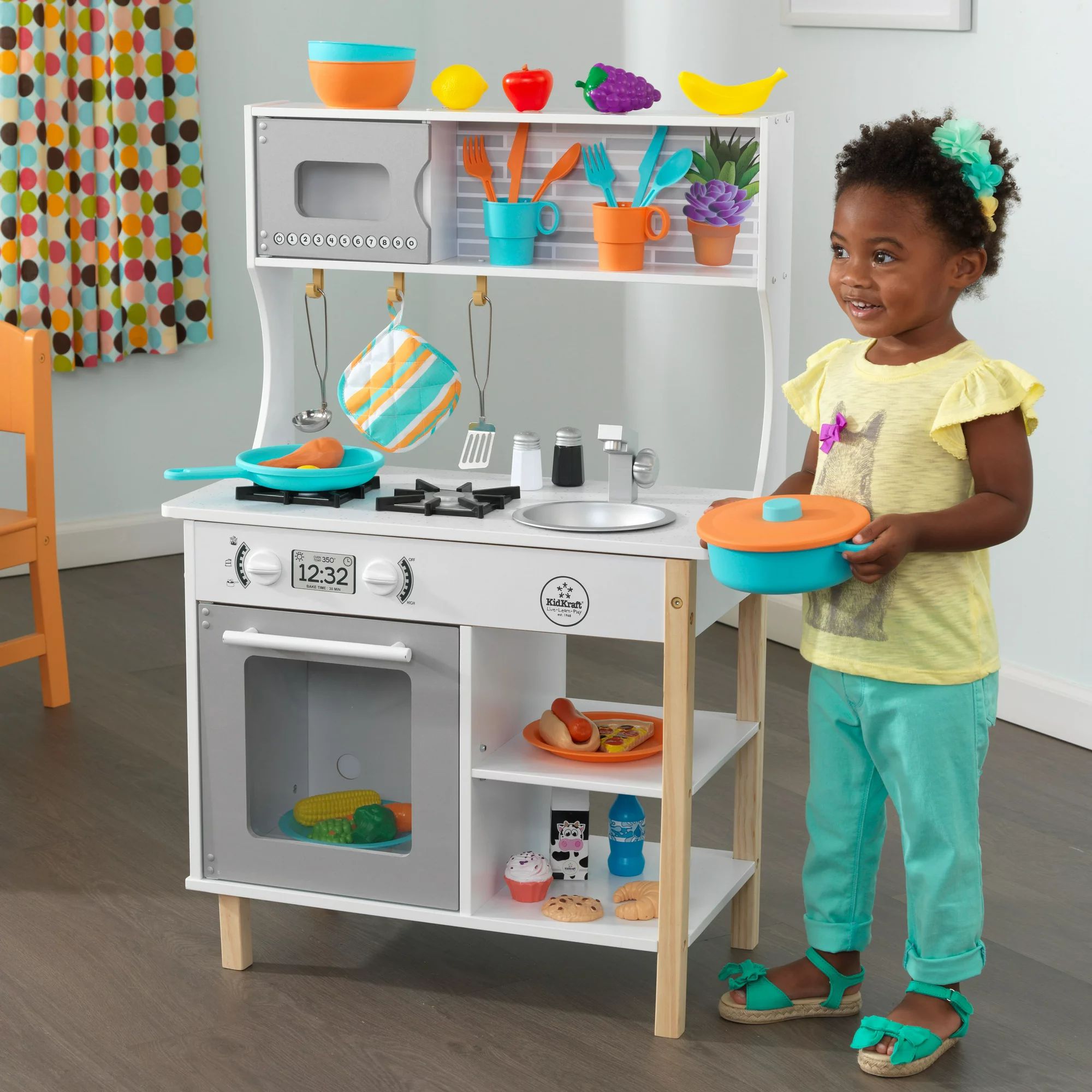 KidKraft All Time Play Kitchen with 38 Piece Accessory Play Set | Walmart (US)