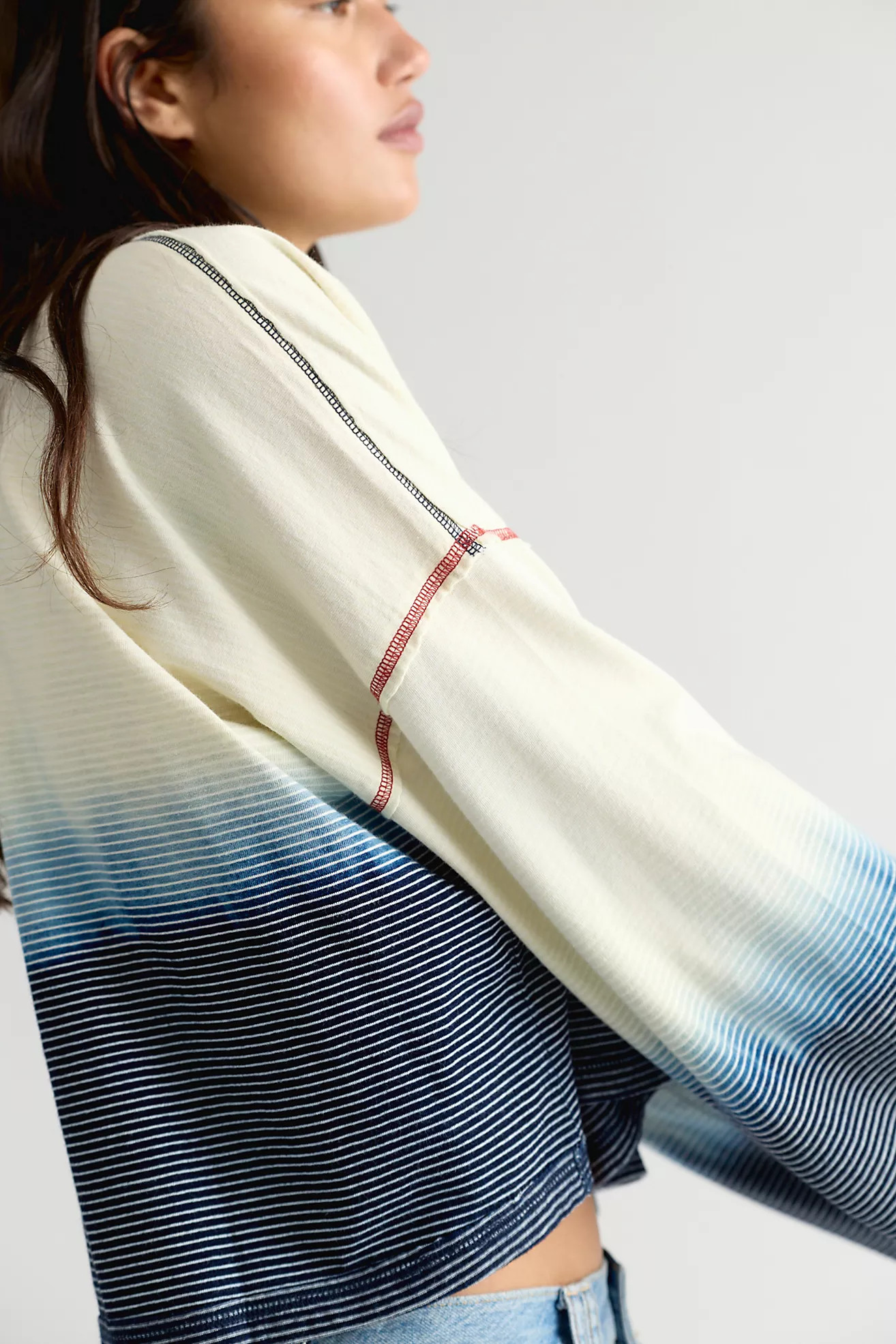 We The Free Indigo Striped Long-Sleeve Tee | Free People (Global - UK&FR Excluded)