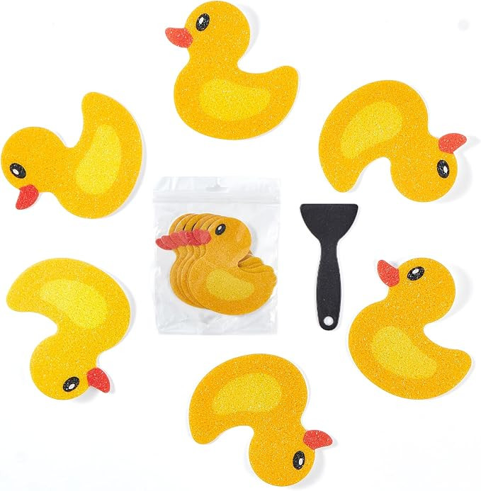 20 PCS Non Slip Bathtub Stickers, Cute Duck Creature Shower Stickers for Kids, Bathtub Non Slip a... | Amazon (US)