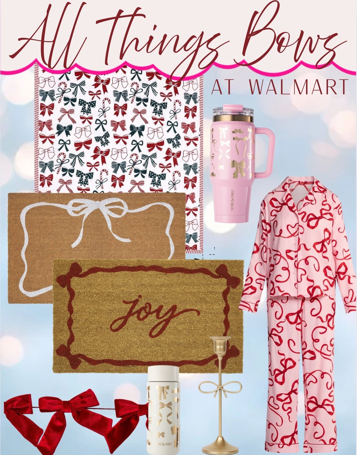 All Things Bows at Walmart

#LTKHoliday #LTKHome #LTKSeasonal