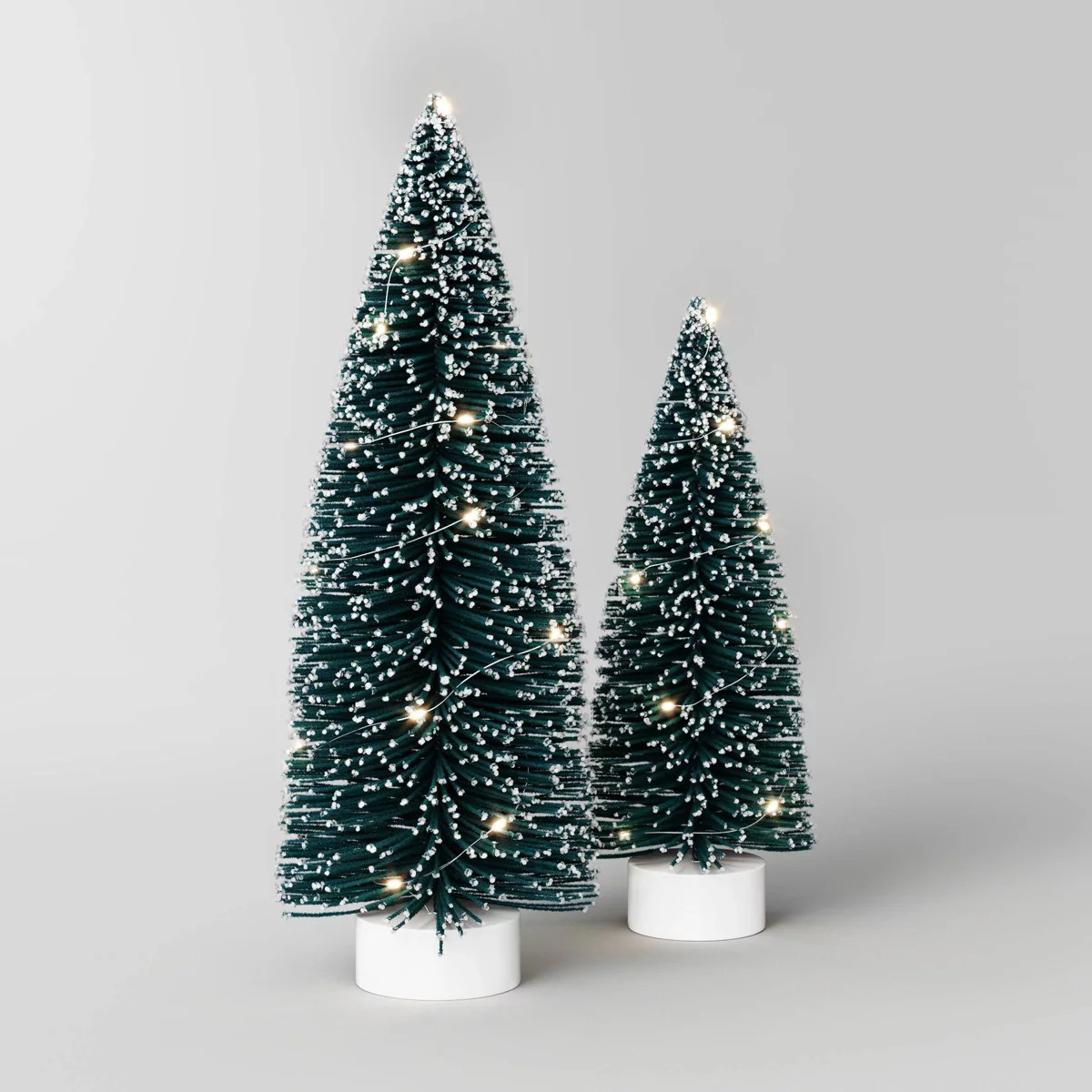 2pk Christmas Lit Sisal Tree Decor Green - Wondershop™ | Target