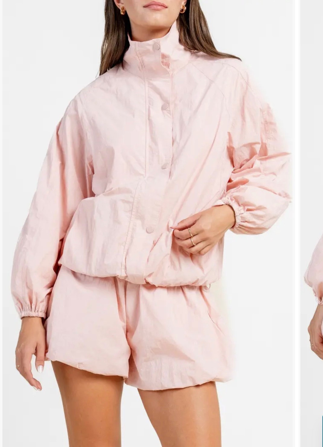 Pink windbreaker on sale!
Funnel neck 
No hood 

#LTKFestival #LTKSeasonal #LTKSaleAlert