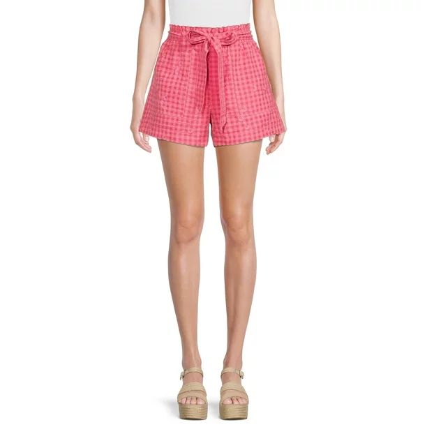 Time and Tru Women’s Paperbag Waist Short | Walmart (US)