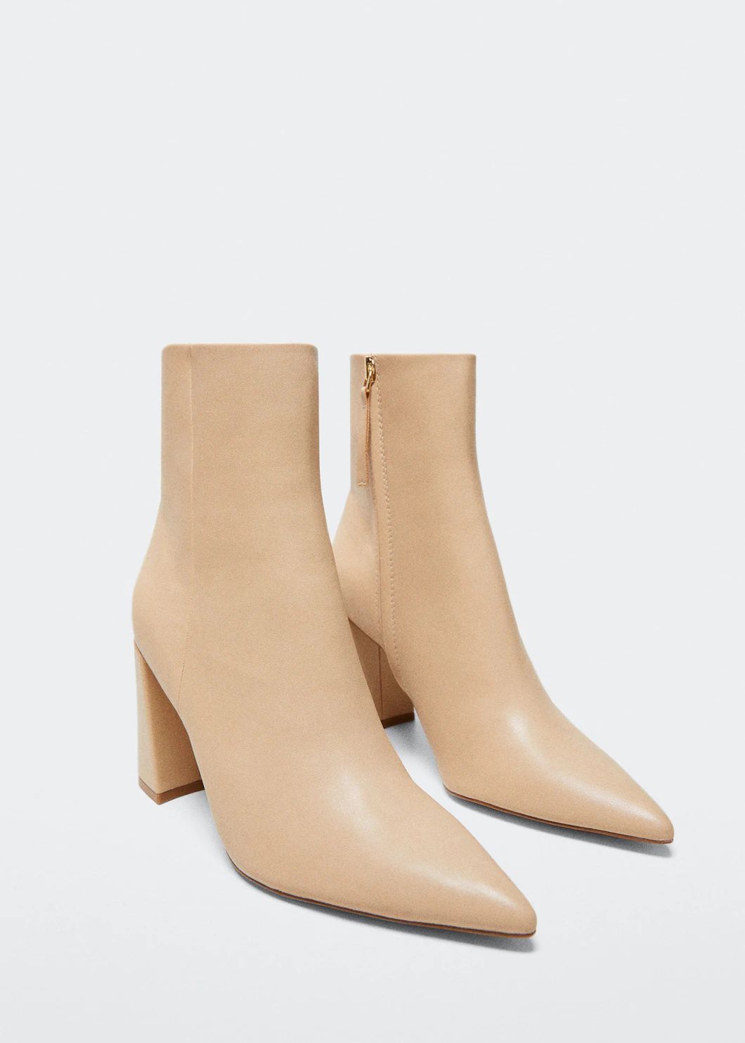 Ankle boots with block heel -  Women | Mango USA | MANGO (US)