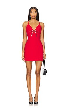 Cinq a Sept Mini Adele Dress in Candy Apple from Revolve.com | Revolve Clothing (Global)