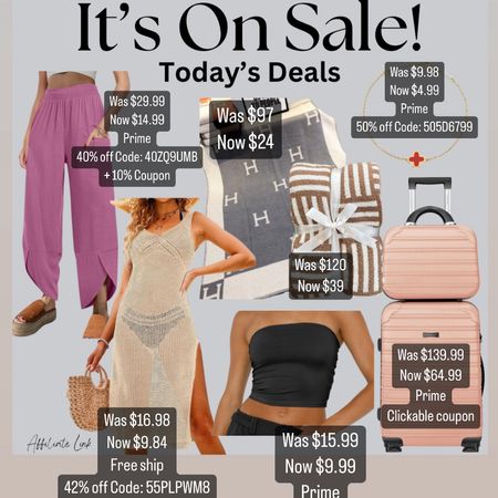 Todays deals
Travel luggage
Free people look for less
Travel outfit
Summer outfit
Beach coverup
Swim coverup
Home finds

#LTKFindsUnder50 #LTKStyleTip #LTKSaleAlert