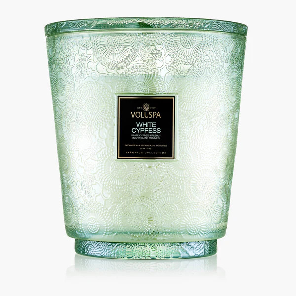 White Cypress - 5 Wick Hearth Candle | Voluspa