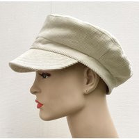 Cream Corduroy Skipper Cap, Recycled Fabric Fisherman Cap | Etsy (US)