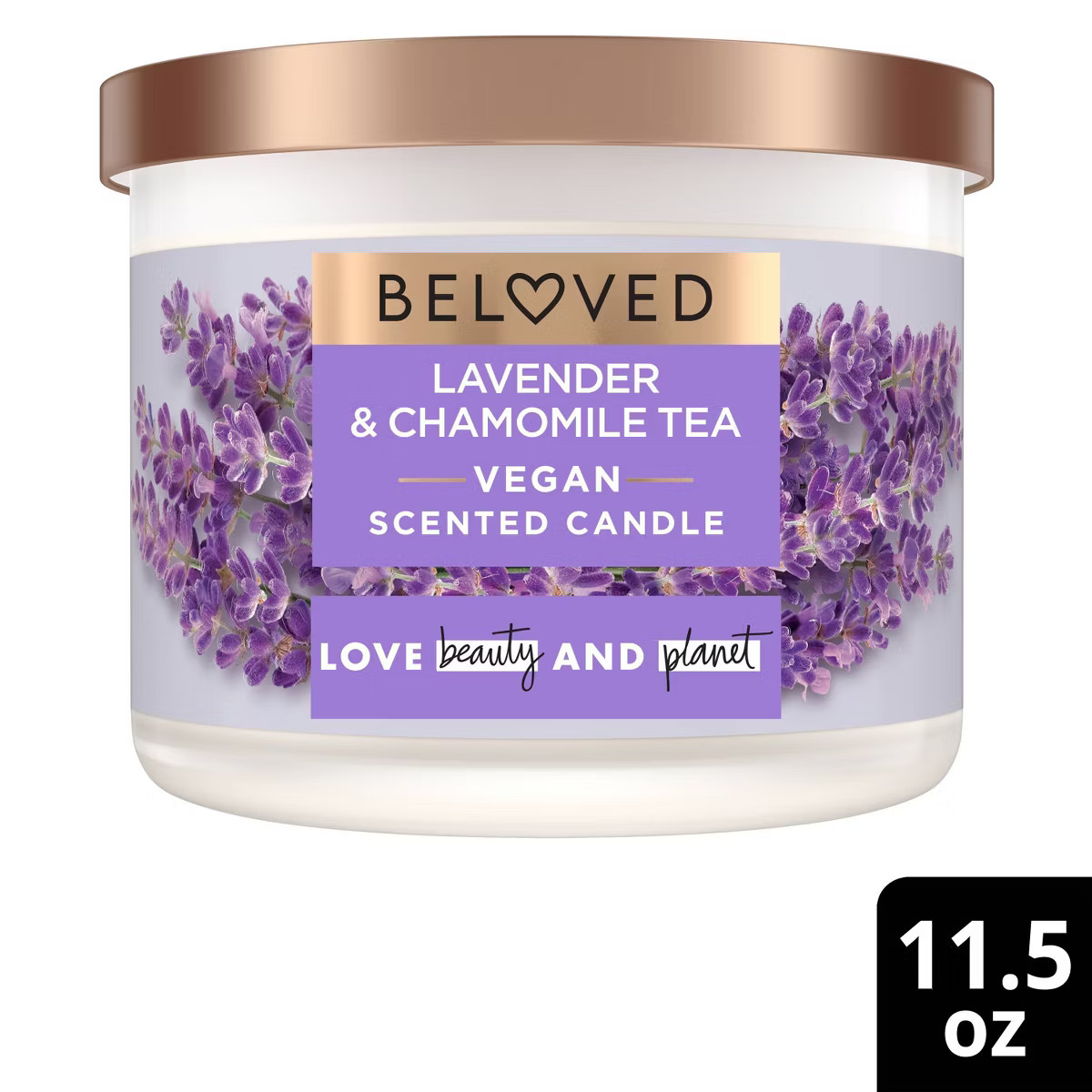 Beloved Lavender & Chamomile Tea 2-Wick Vegan Candle - 11.5oz | Target