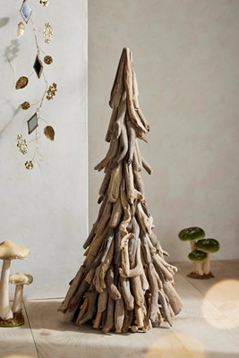 Tall Driftwood Cone | Anthropologie (US)