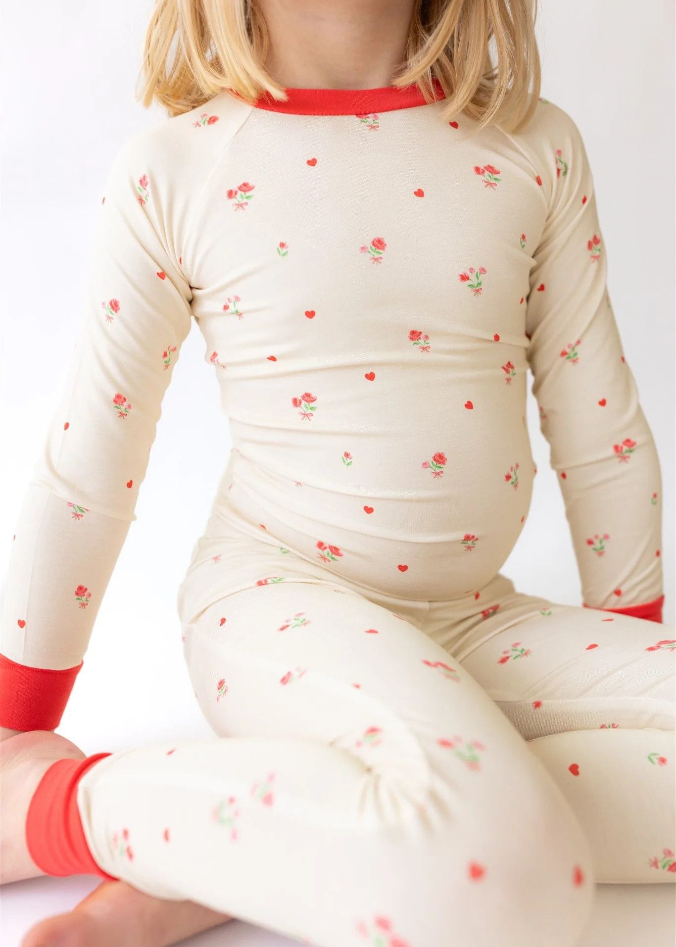 Ditsy Love Two-Piece Pajamas | Tiny Jams