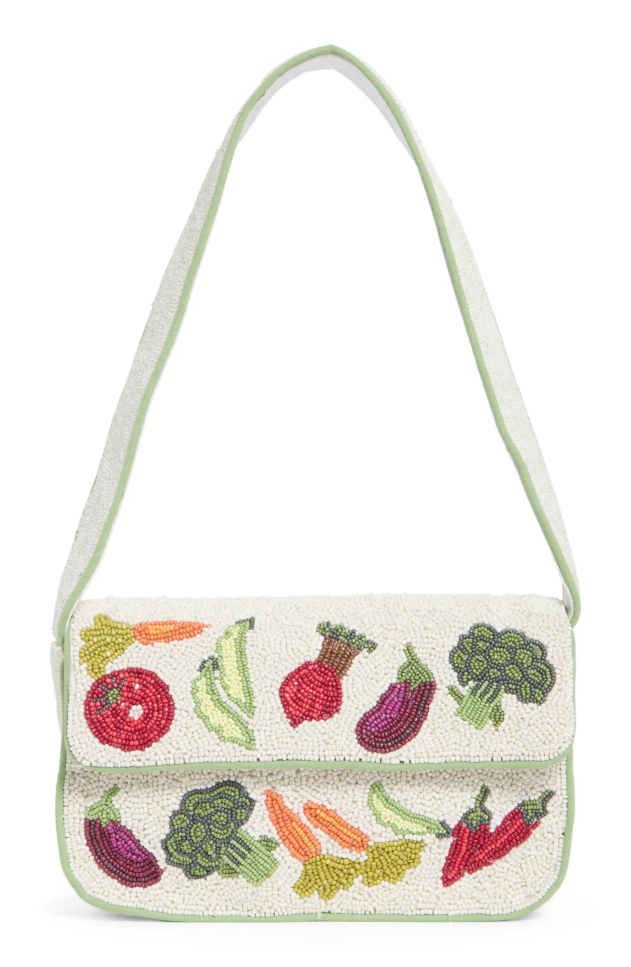 Mixed Veggies Beaded Baguette Shoulder Bag (Women) | Nordstromrack | Nordstrom Rack