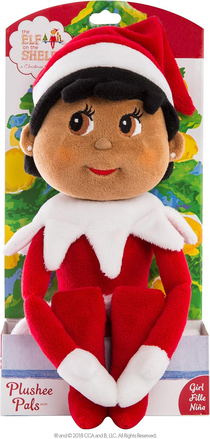The Elf on the shelf Girl Plushee Pal - Dark | Amazon (US)