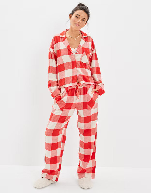 AE Flannel Shirt + Pants PJ Set | American Eagle Outfitters (US & CA)