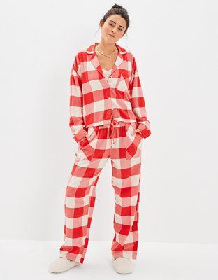 AE Flannel Shirt + Pants PJ Set | American Eagle Outfitters (US & CA)