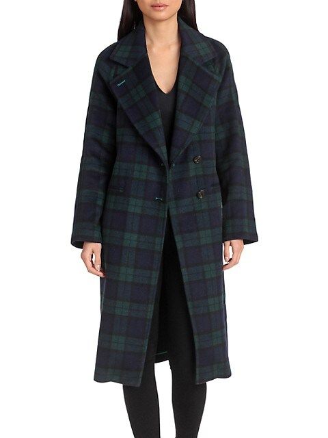 Double Face Plaid Raglan-Sleeve Coat | Saks Fifth Avenue OFF 5TH (Pmt risk)