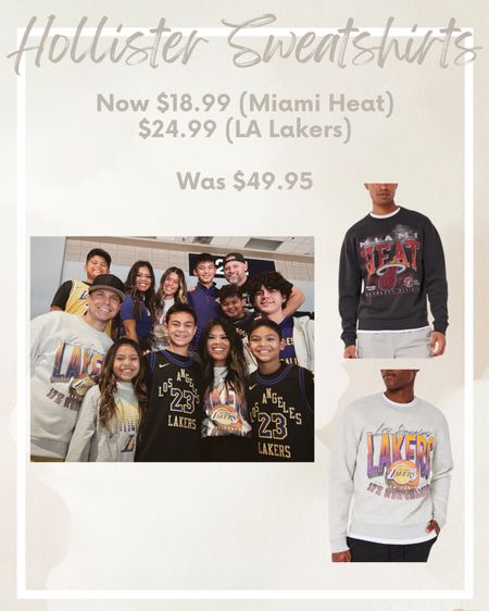 The softest sweatshirt I own is this lakers sweatshirt!! I’m wearing an XS. My husband is wearing a M. Highly recommend and can’t beat the price!!  Mens sweatshirt - womens sweatshirt - travel - sports mom 

#LTKover40 #LTKfindsunder50 #LTKsalealert