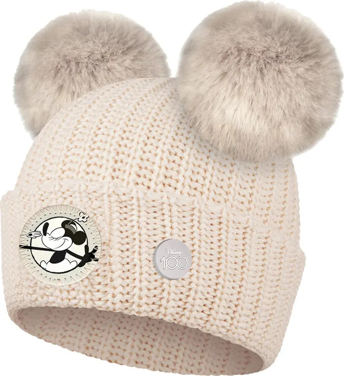 LOVE YOUR MELON x Disney Minnie Mouse Faux Fur Pompom Beanie | Nordstrom | Nordstrom
