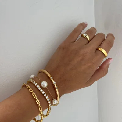 Blair Pearl Bracelet - White | BaubleBar