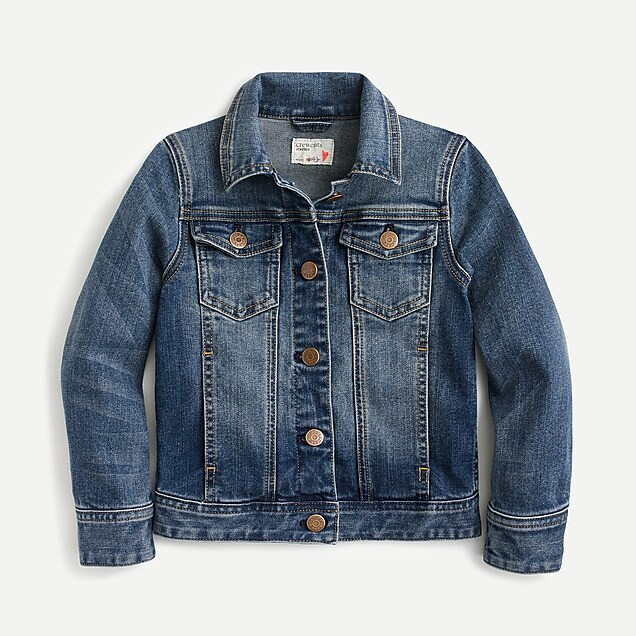 Girls' stretch denim jacket | J. Crew US