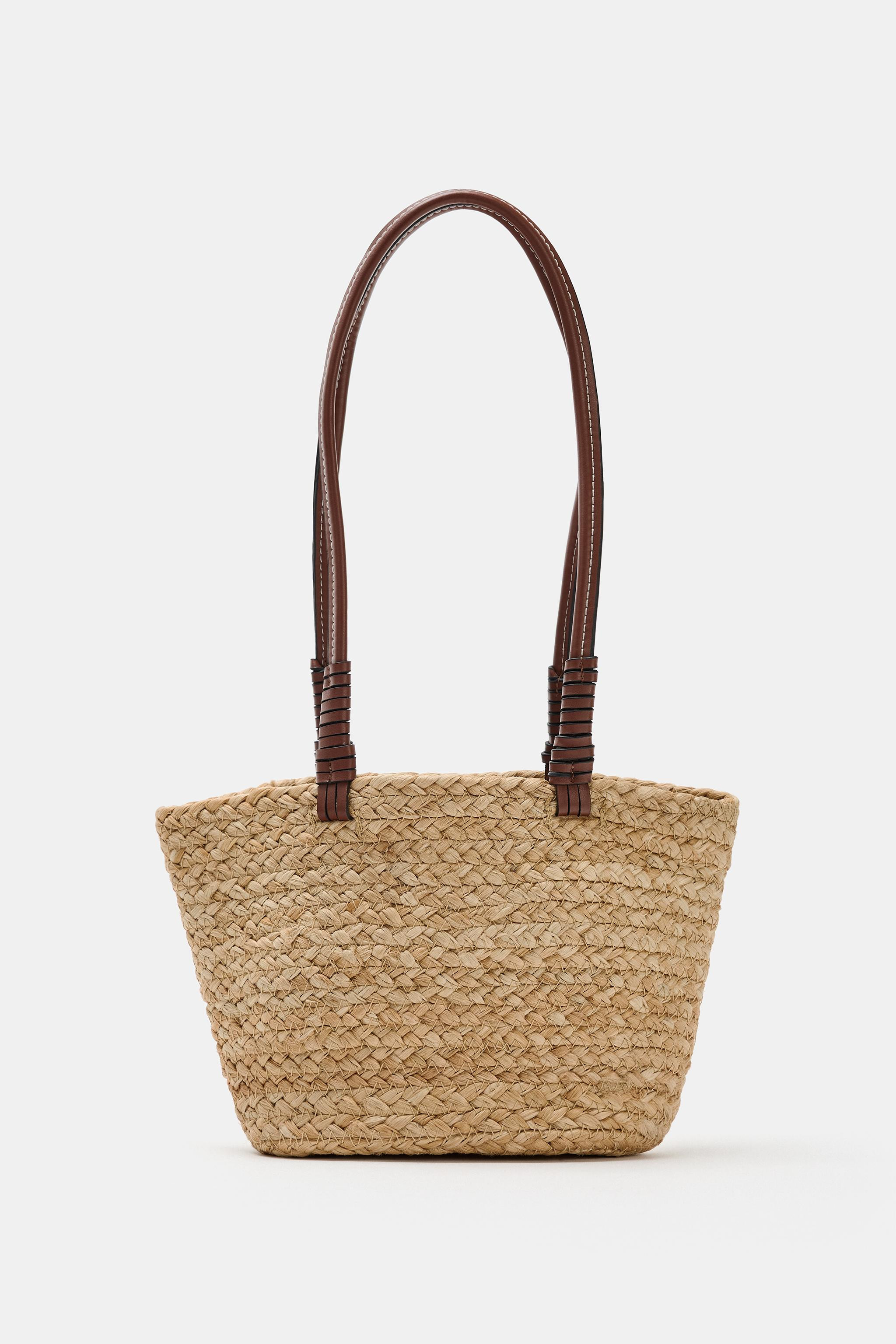 JUTE MINI TOTE BAG | Zara UK