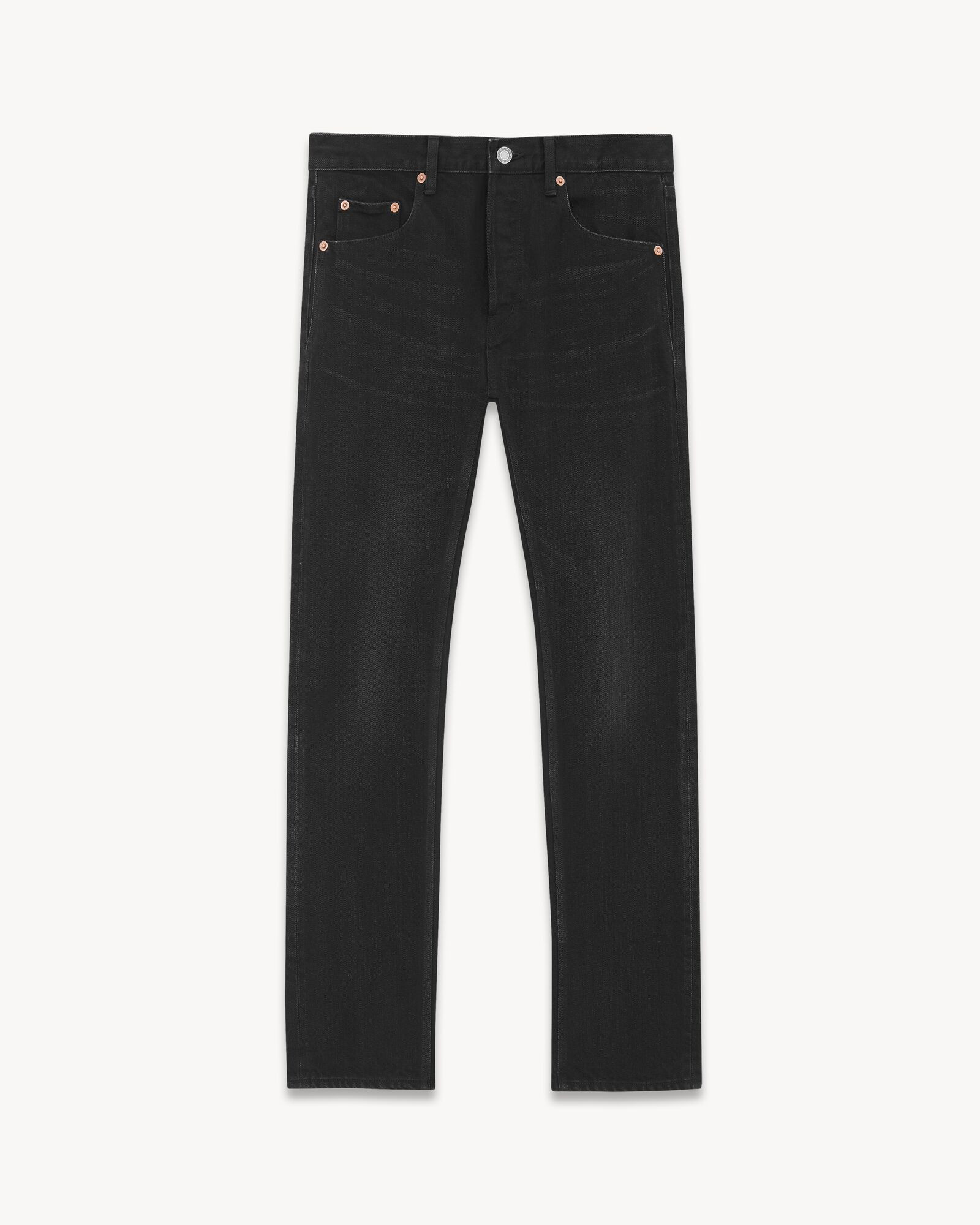 MID-WAISTED STRAIGHT JEANS WITH FIVE POCKETS. | Saint Laurent Inc. (Global)