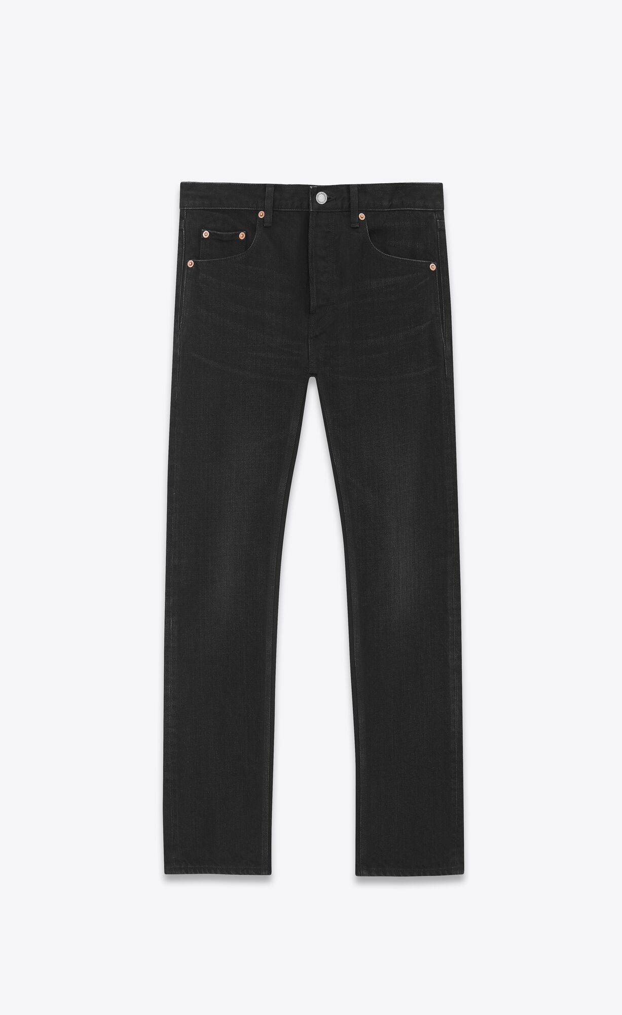 MID-WAISTED STRAIGHT JEANS WITH FIVE POCKETS. | Saint Laurent Inc. (Global)